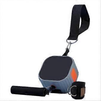 Multifunctional fitness equipment resistance machine orange grey_qtz