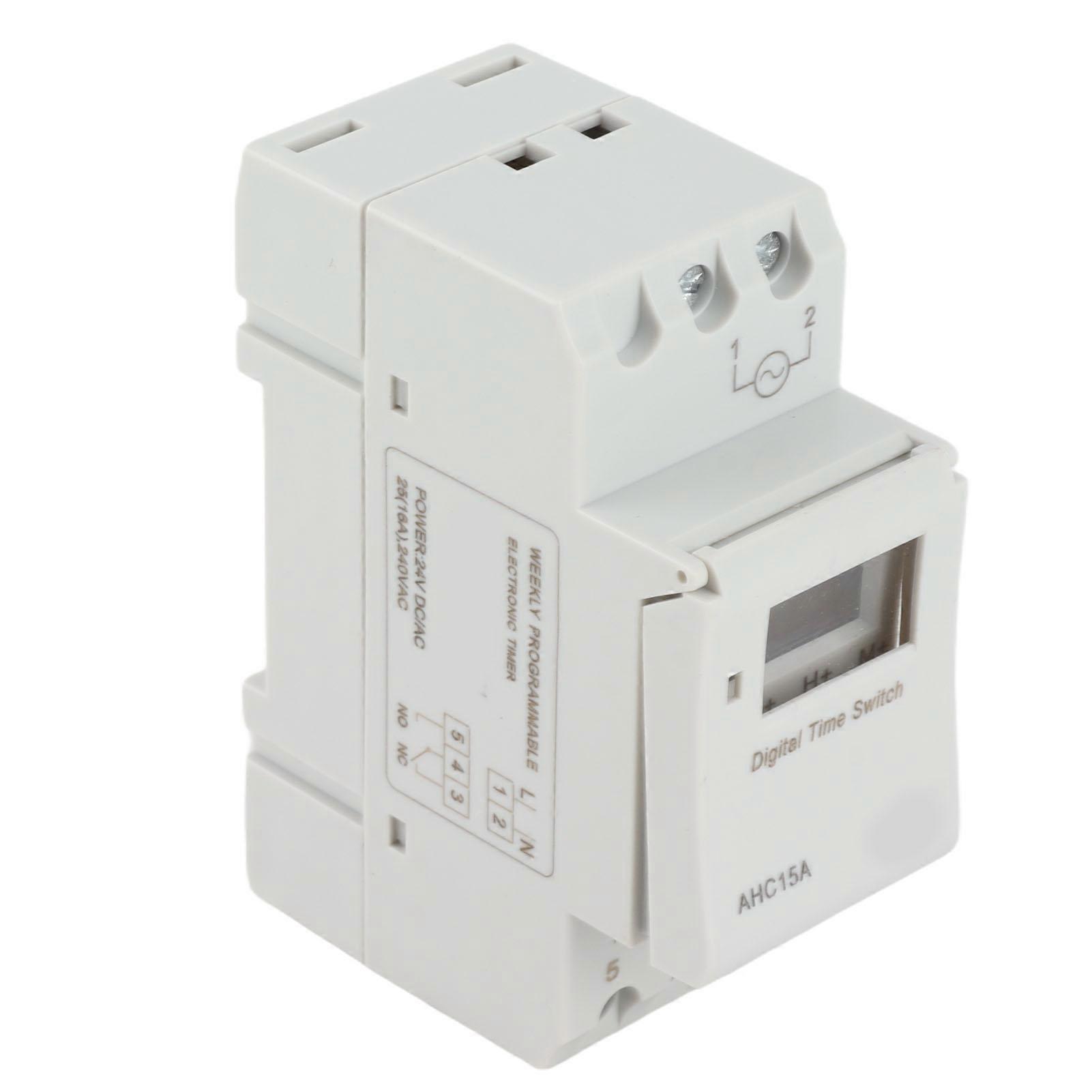 LCD Display Weekly Programmable Electronic Relay Time 16 ON and OFF Timer(AC/DC24V)
