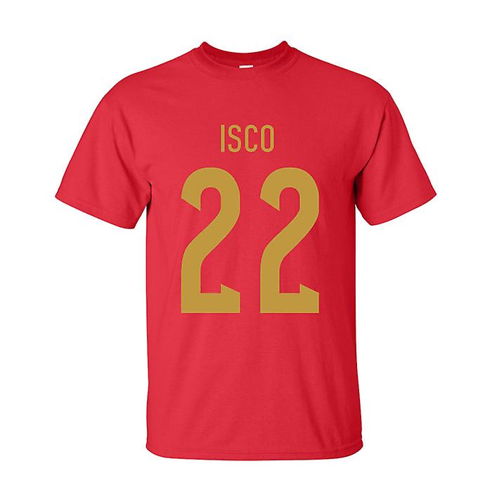 Isco 西班牙英雄 t 恤 (红色)