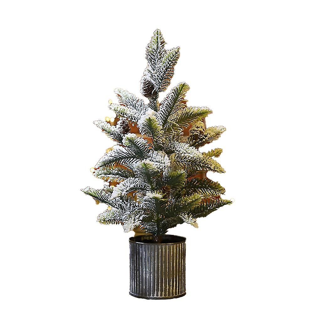 Flokking kunstig juletre desktop sedertre juletre