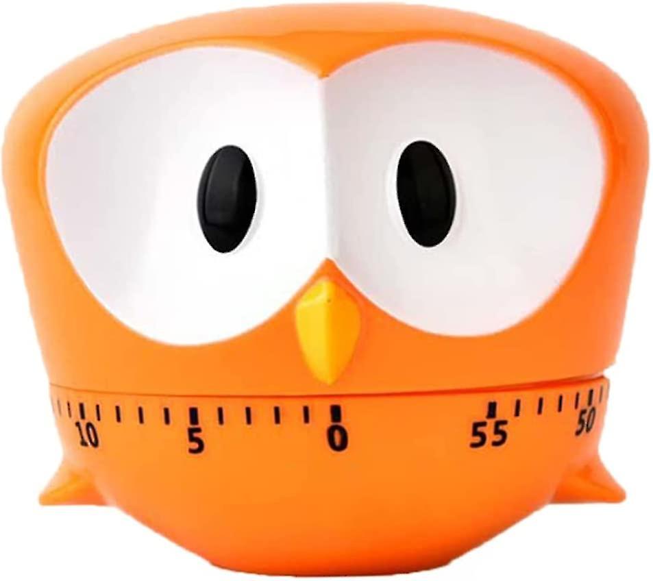 Timers,60min Mechanical Kitchen Timer Clock Chinese(orange)