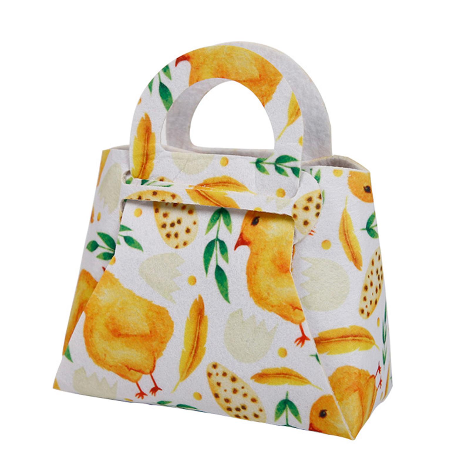 Easter Day Rectangle Candy Pouches With Classic Easter Elements Printed For Parties Birthdays And Other Occasions