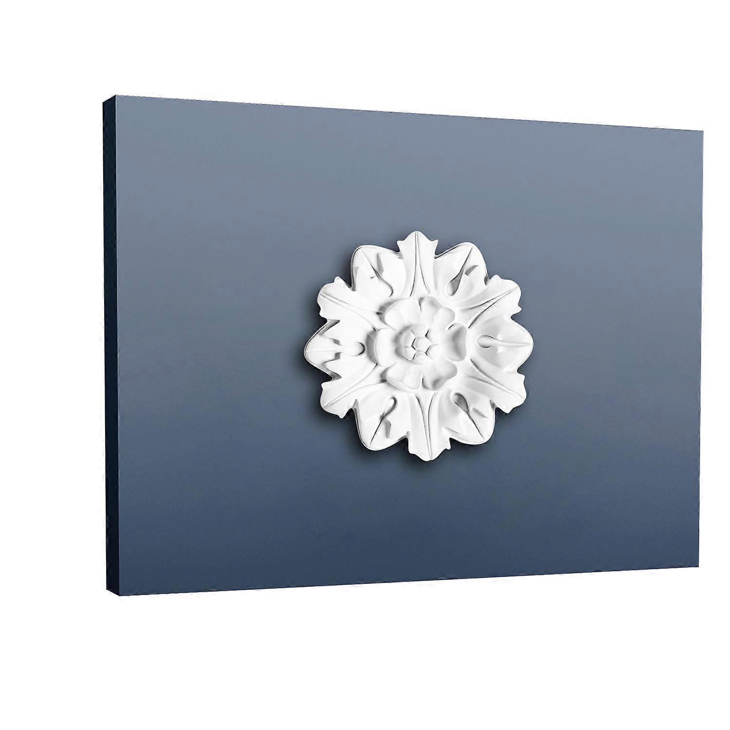 Orac Decor 1 x Ceiling rose R12 LUXXUS white Purotouch® pre-primed lightweight, sturdy, dimensionally stable