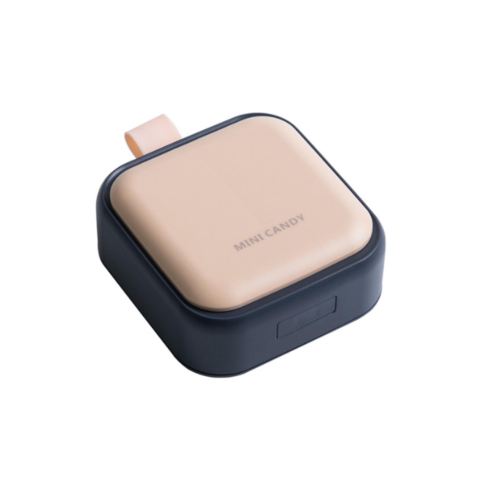 Medicine Box New 4 Compartments Portable Sealed Small Simple Pills Box Weekly Medicine Case can