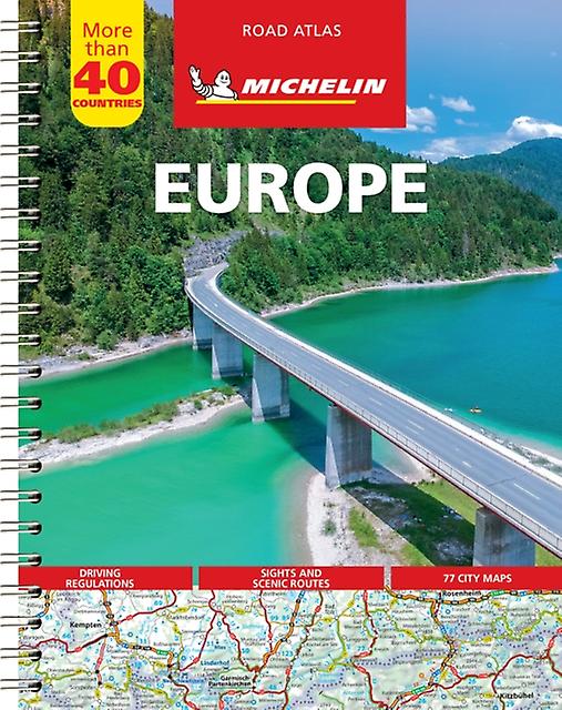 Europe  Tourist And Motoring Atlas A4spiral by Michelin Spiral bound Book