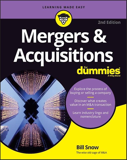 Mergers Amp Acquisitions For Dummies by Bill Snow Paperback