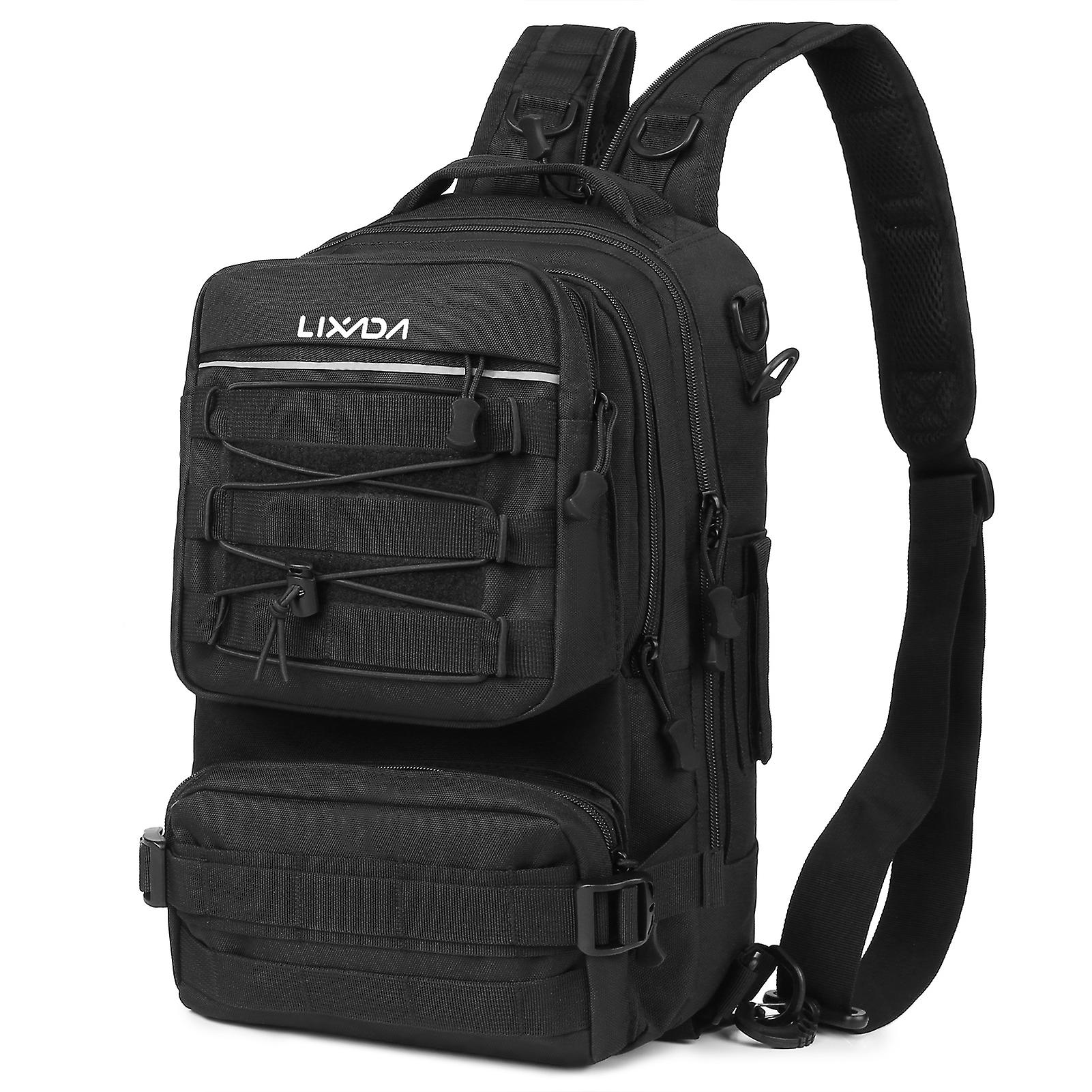 Water-resistant Fishing Tackle Backpack With 4 Trays Storage Bag