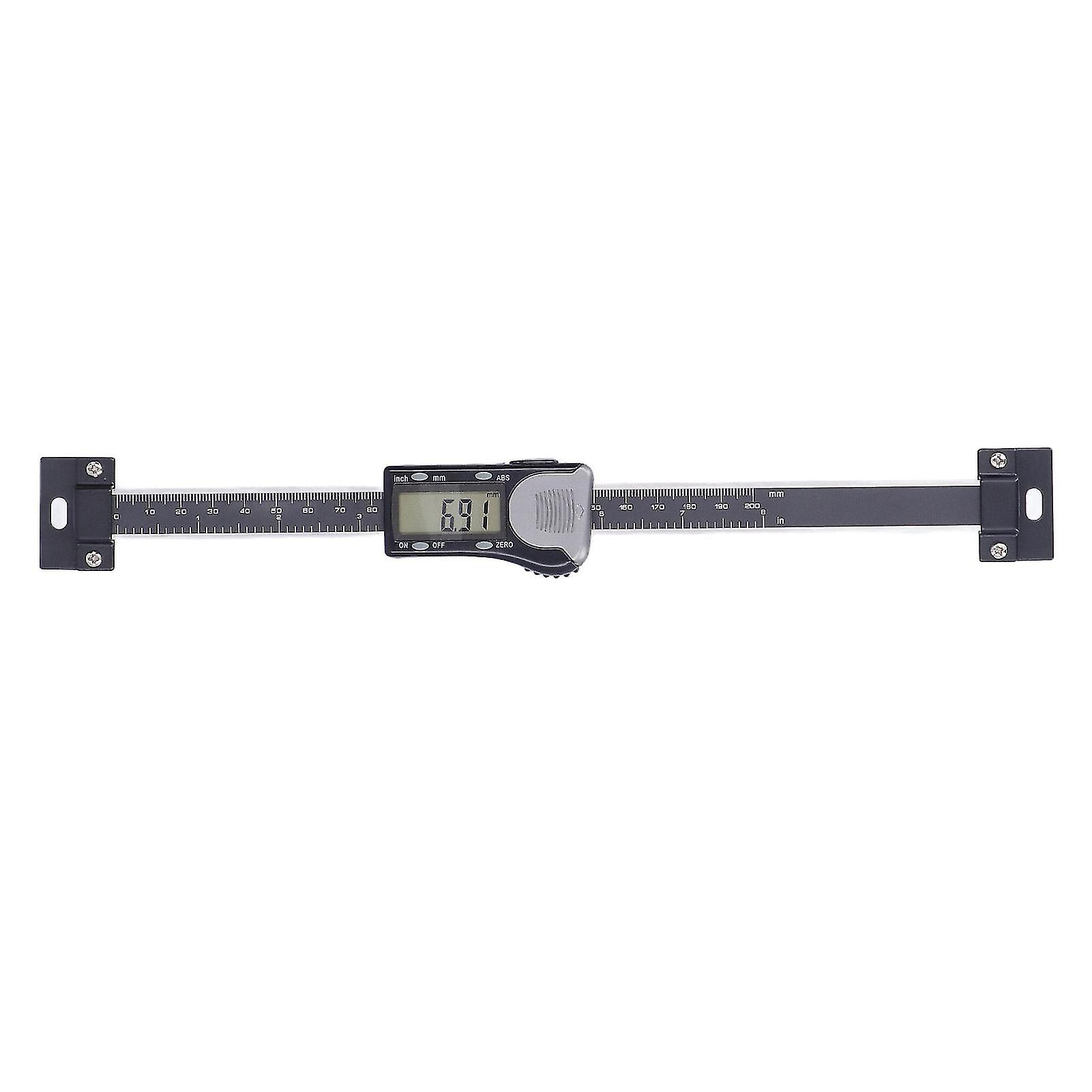 Ip54 Horizontal Vernier Caliper Lcd Display Digital Linear Scale Measuring Tool With Zero Reset Data Hold0200mm / 0.07.9in