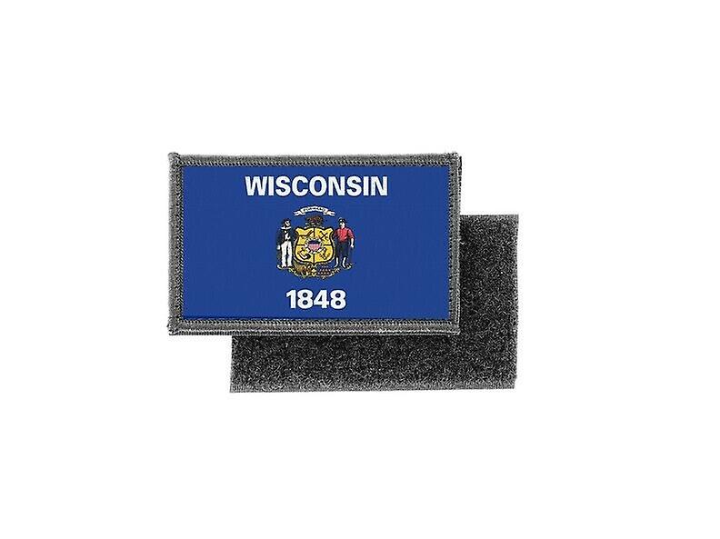 Patch ecusson prints flag badge usa u.s. united wisconsin