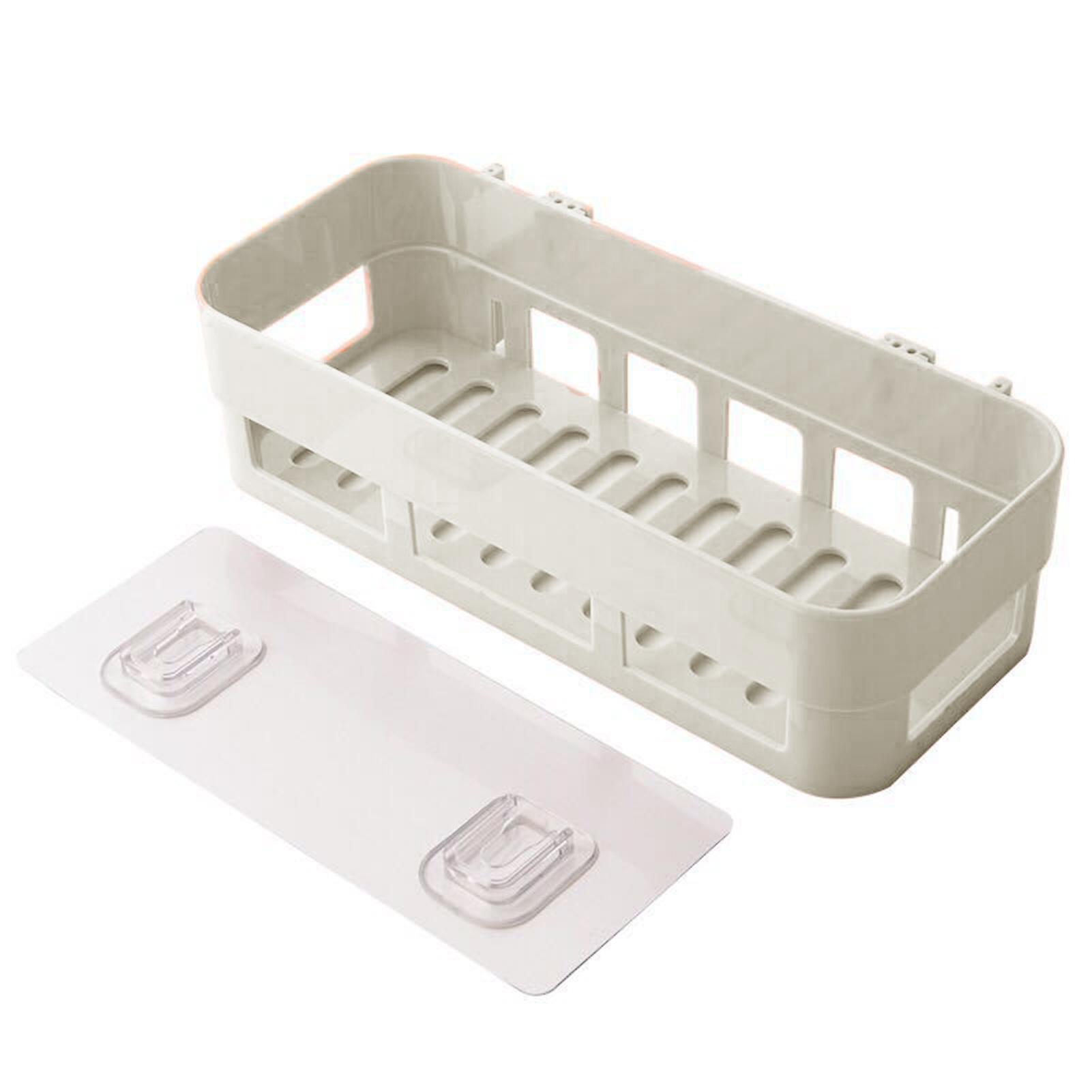 Hanging Bathroom Kitchen Organization Shelf Durable Pp Material With Hollow Out Design For Home Kitchen Restaurant