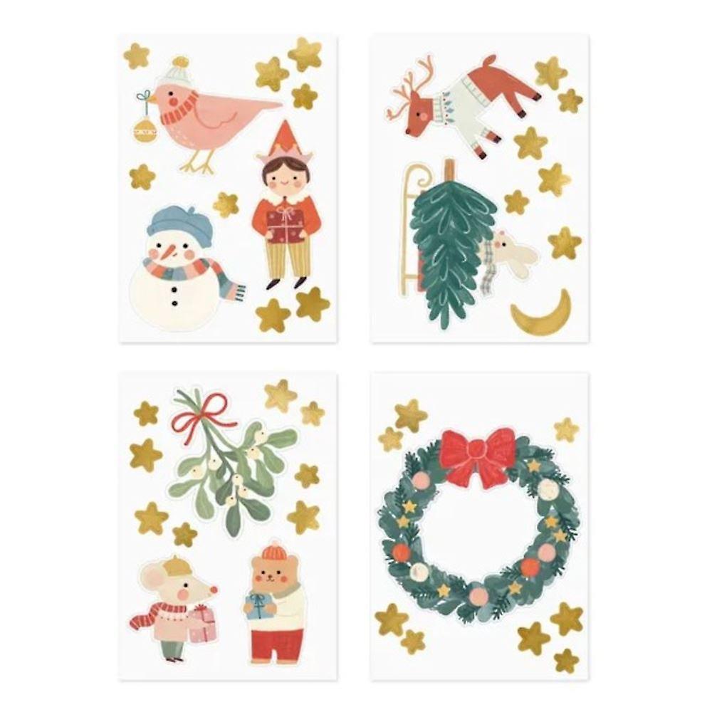 Christmas Window Stickers | Festive Decal Decorations Winter Wonderland