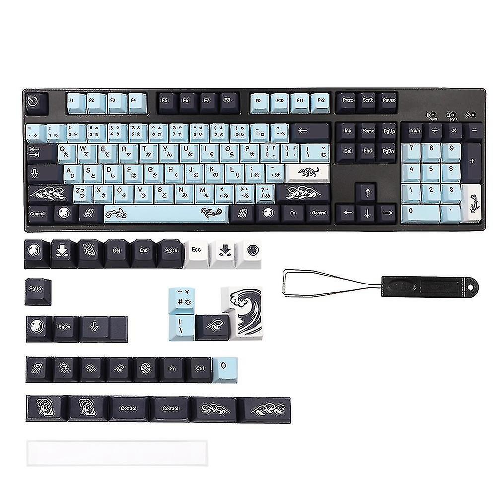 136keys Mizu Keycap Cherry Profile Pbt Dye Sub Keycaps For Dz60/gk61/68/71/84/87/96/980/108 Mechani