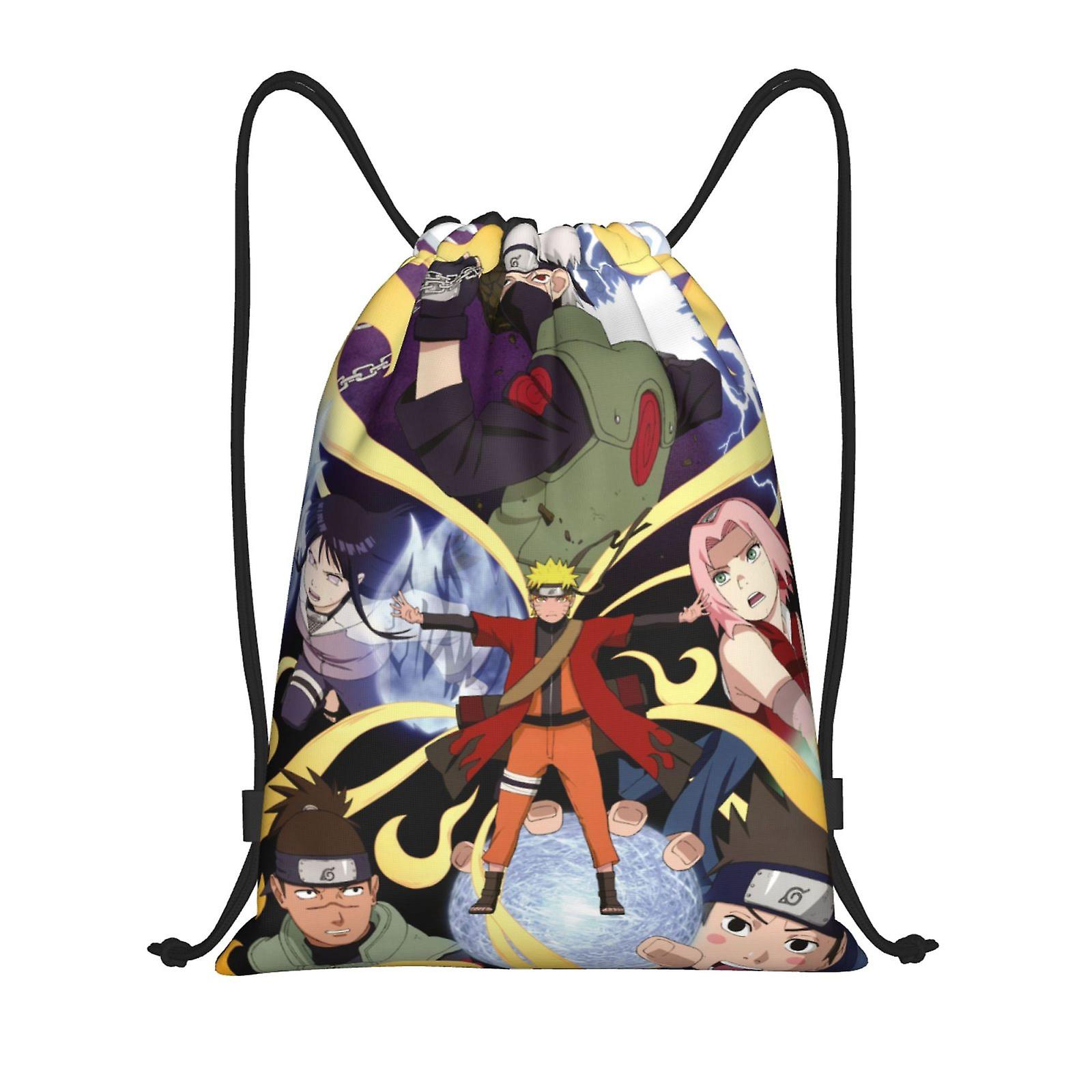 Naruto Drawstring Bag Portable Outdoor Storage Bag