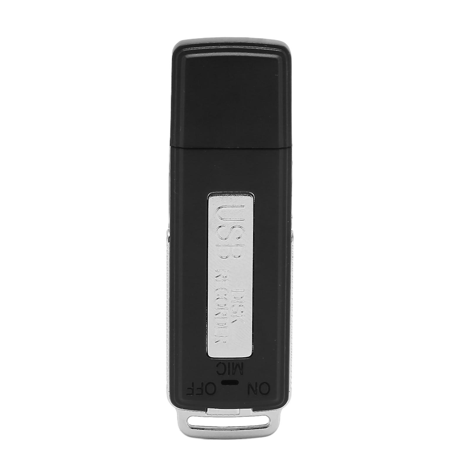 Portable USB Voice Recorder: Smart AI Noise Reduction, 16GB Storage, Voice-Activated for Convenient Recording