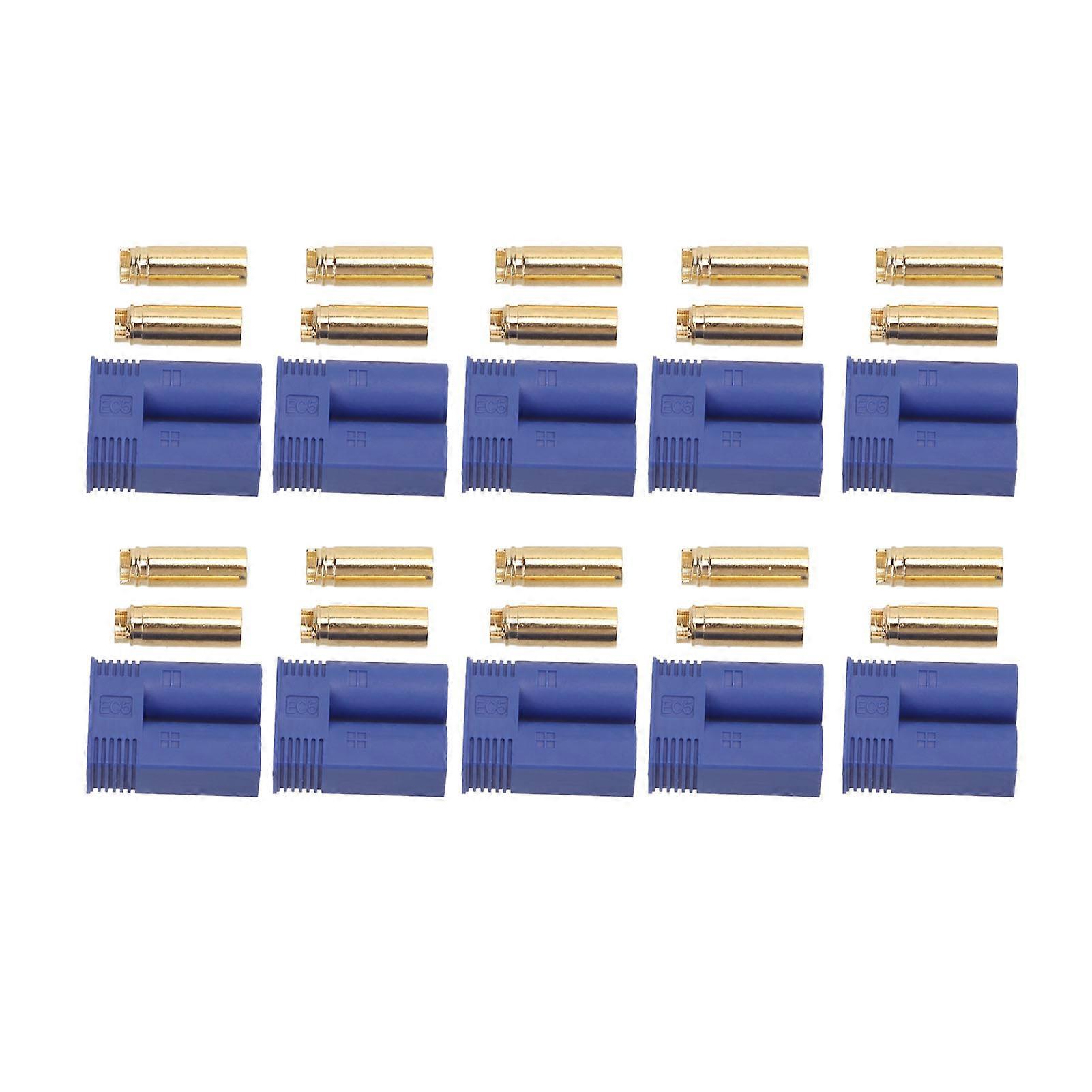 10Pcs 13.025 EC5 Battery Connector Plugs Stable High Accuracy EC5 Model Socket for Electronic Test Accessories