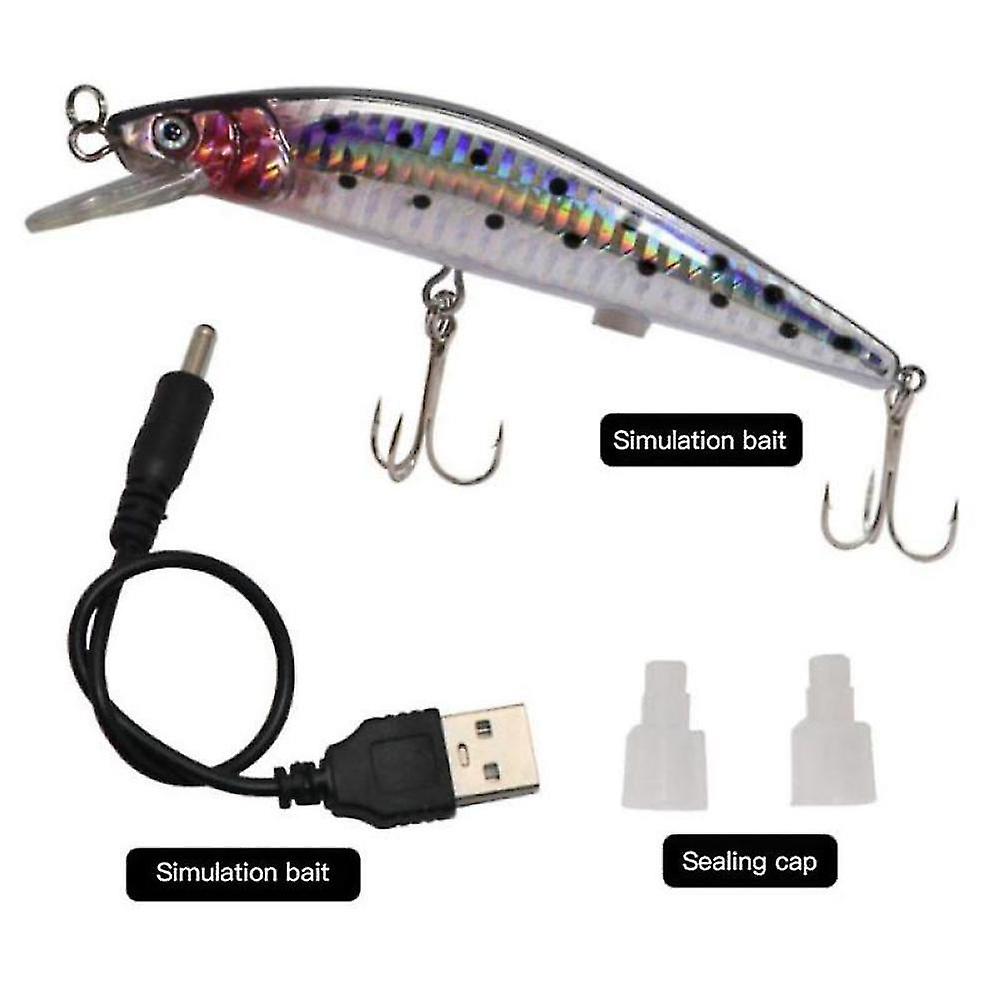 Fishing Lures Electric Simulation Twitching Bionic Bait Usb Rechargeable Artificial