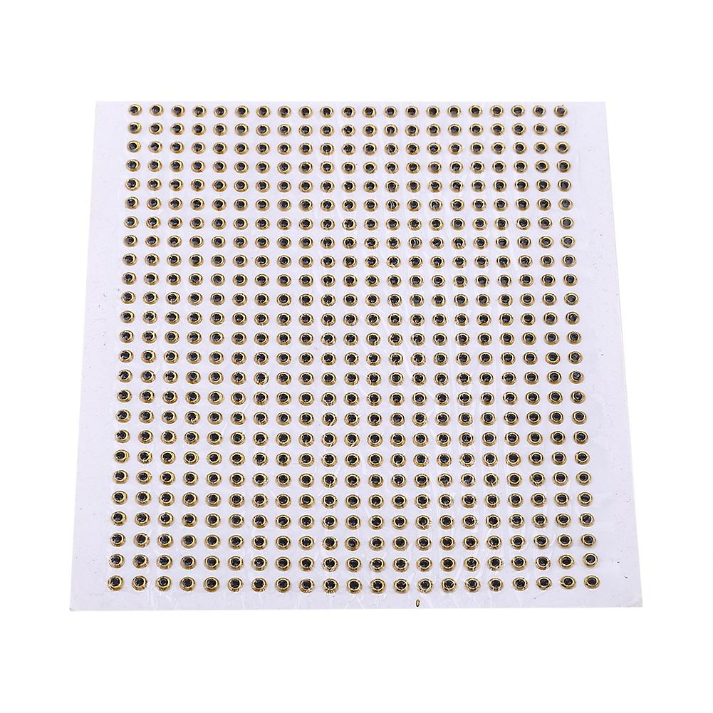 Lot de 500 yeux de poisson 3D de 3 mm, équipement léger pour appâts de pêche (doré, 3 mm)