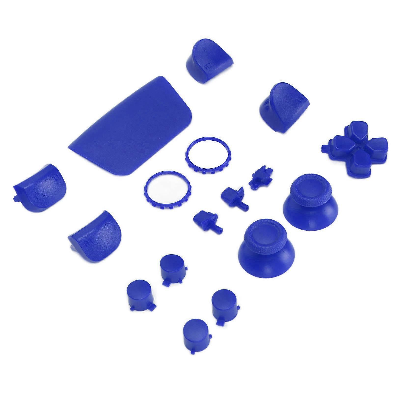 Replacement L2 R2 Button Set for PS5 Controller Blue ABS Kit