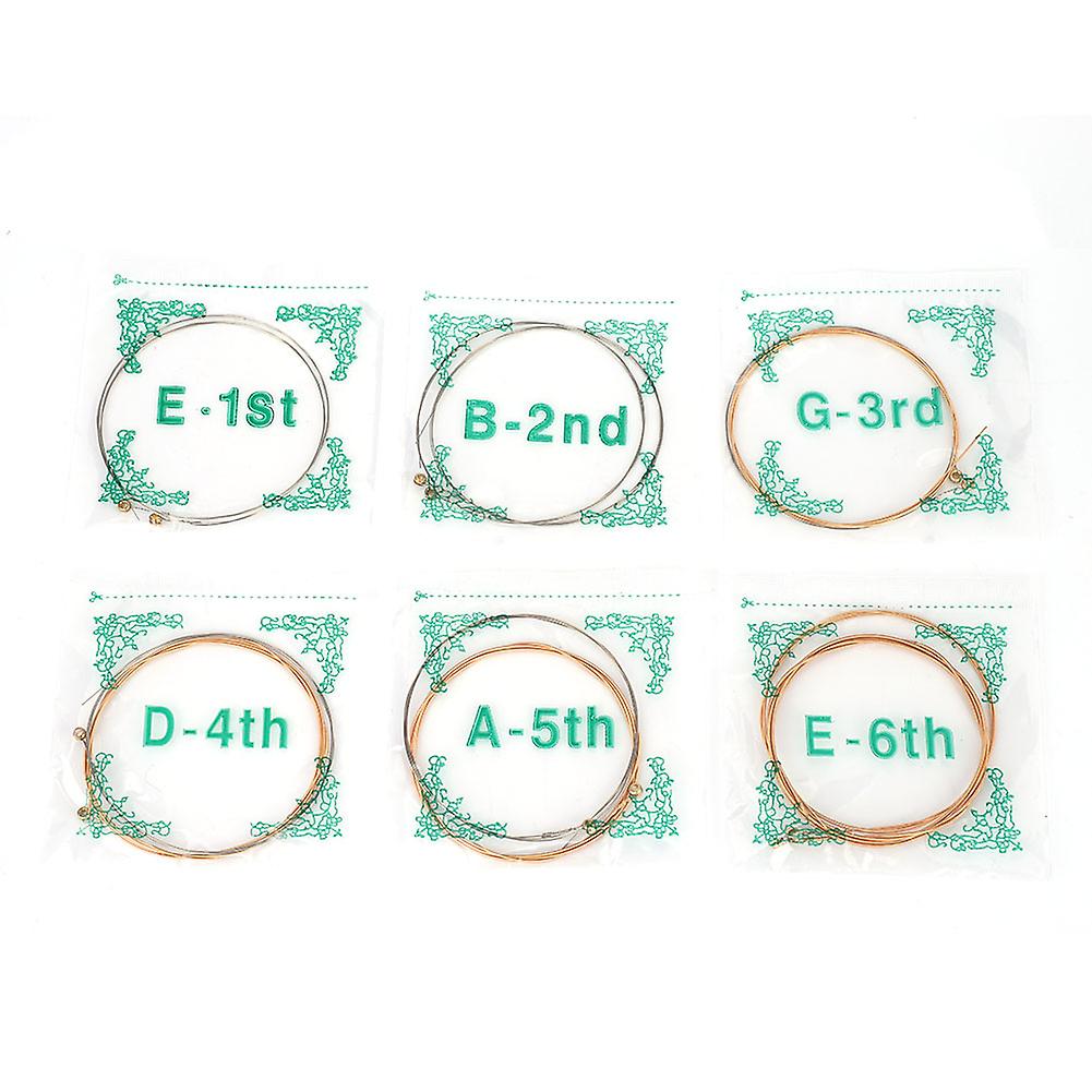 Pack of 12 high quality replacement strings for folk guitar