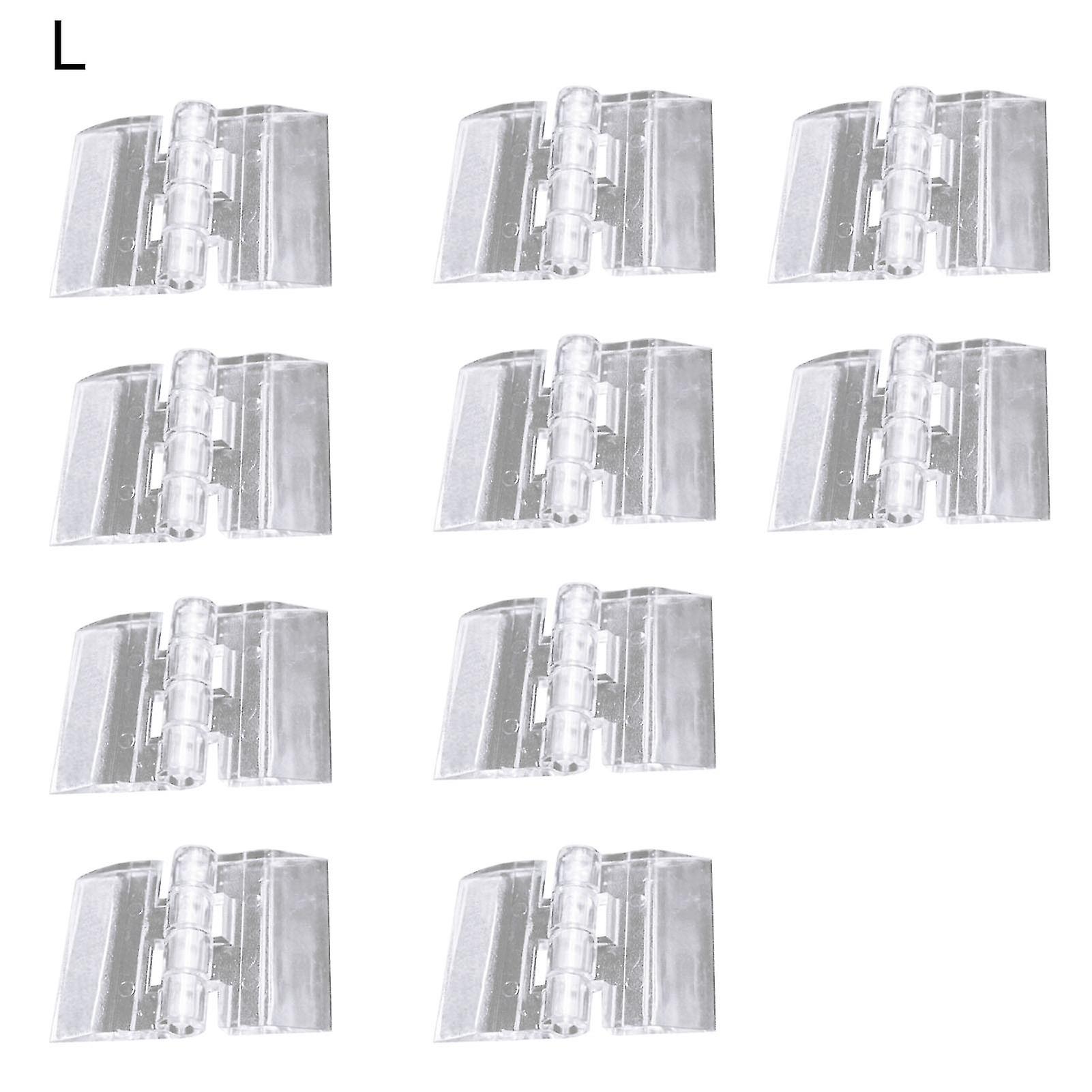 10pcs Hinge High Hardness Anti-rust Accessories Plastic Transparent Folding Hinge For Box Mengxi-hy