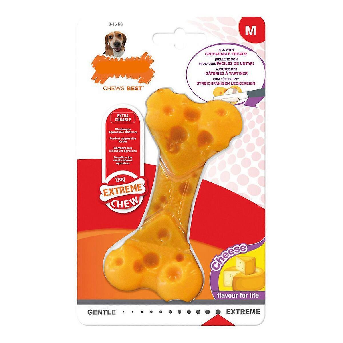 Dog teether Nylabone Dura Chew Cheese M Vegan