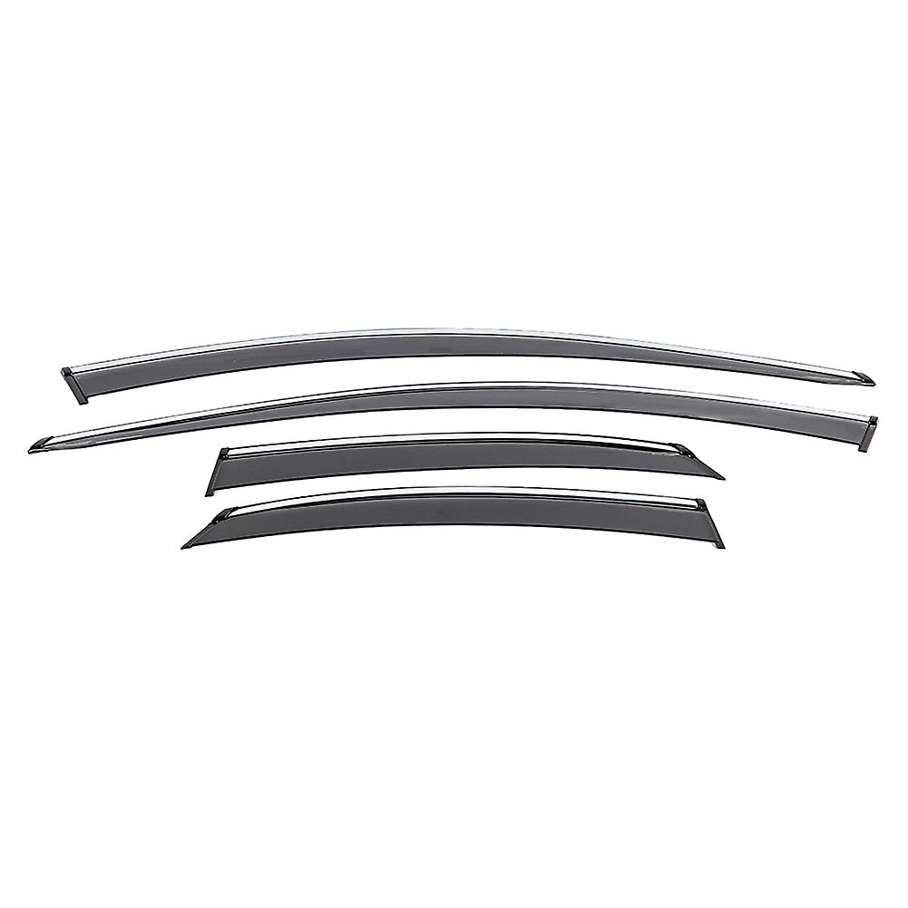 Door Visor,4pcs Window Visors Chrome Window Visor Window Visor Rain Guard Future-Proof Design