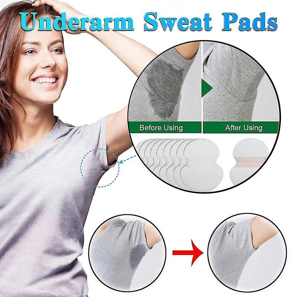 100pcs Premium Underarm Armpit Sweat Pads Stick Shield Absorbing Disposable