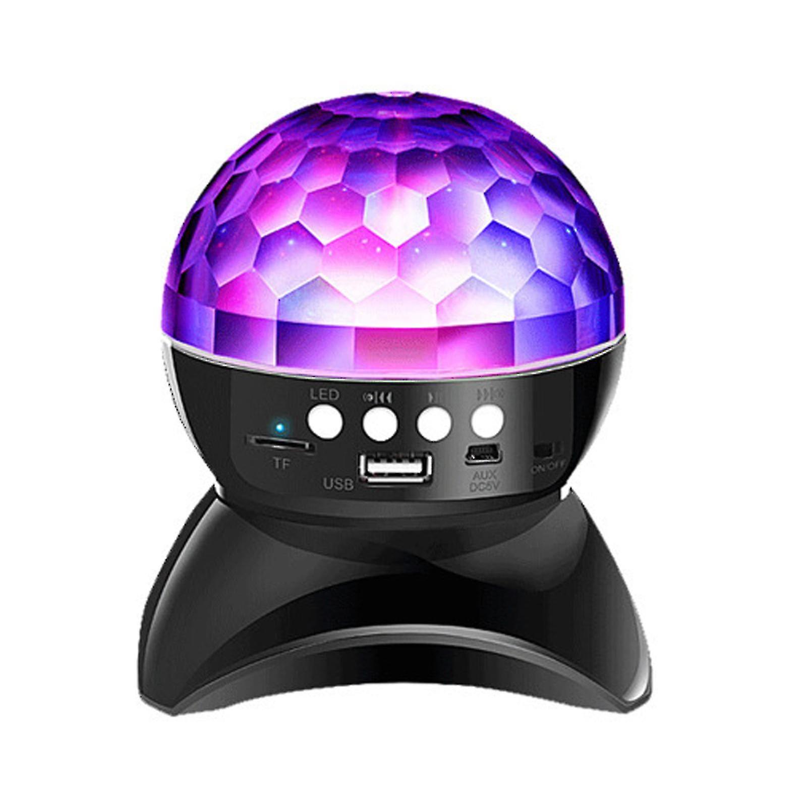 Bluetooth Speaker Disco Ball Led Creative 360 Degree Rotating Night Light, Durable For Kids Bedroom And Parties