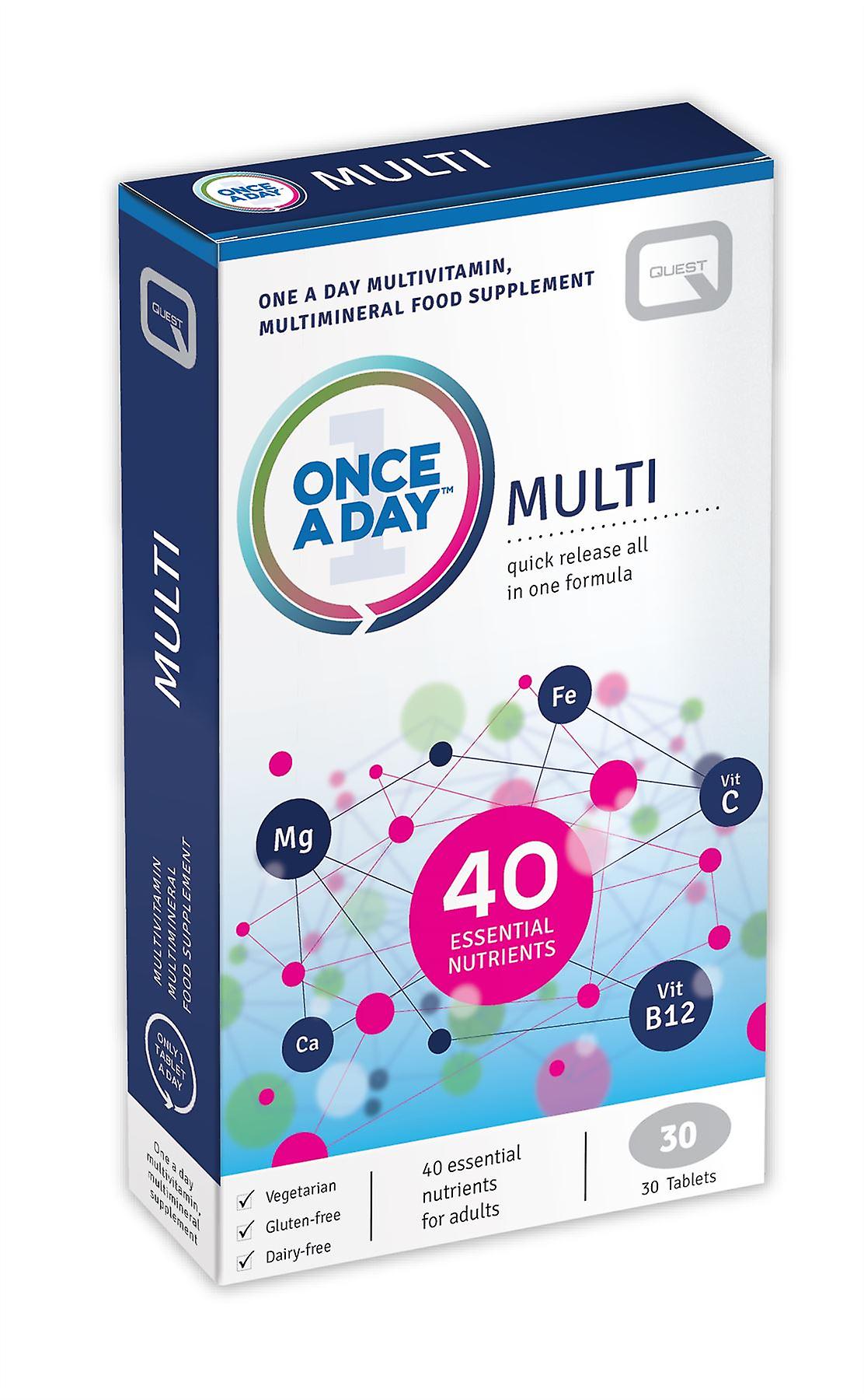 Quest Once A Day - Multivitamin - 30 Tablets