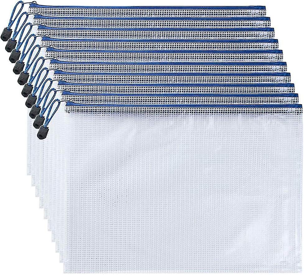 10pcs Zipper File Bags, Zipper Pouch, Pvc Document Bag Zipper Folders Document Pouch Receipts Organizer For Office School Home Travel" Chunyan Chunyan