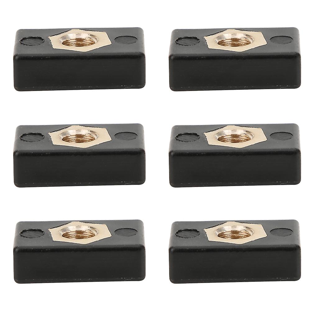 6Pcs Square Plastic Nuts Kit Rack Rail Adapter Kayak Canoe Boats Accessories