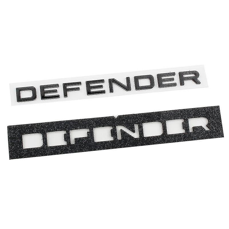 3d Abs Defender Emblem Letters Car Front Hood Rear Trunk Badge Sticker For Land Rover L663 Trx4 Trx