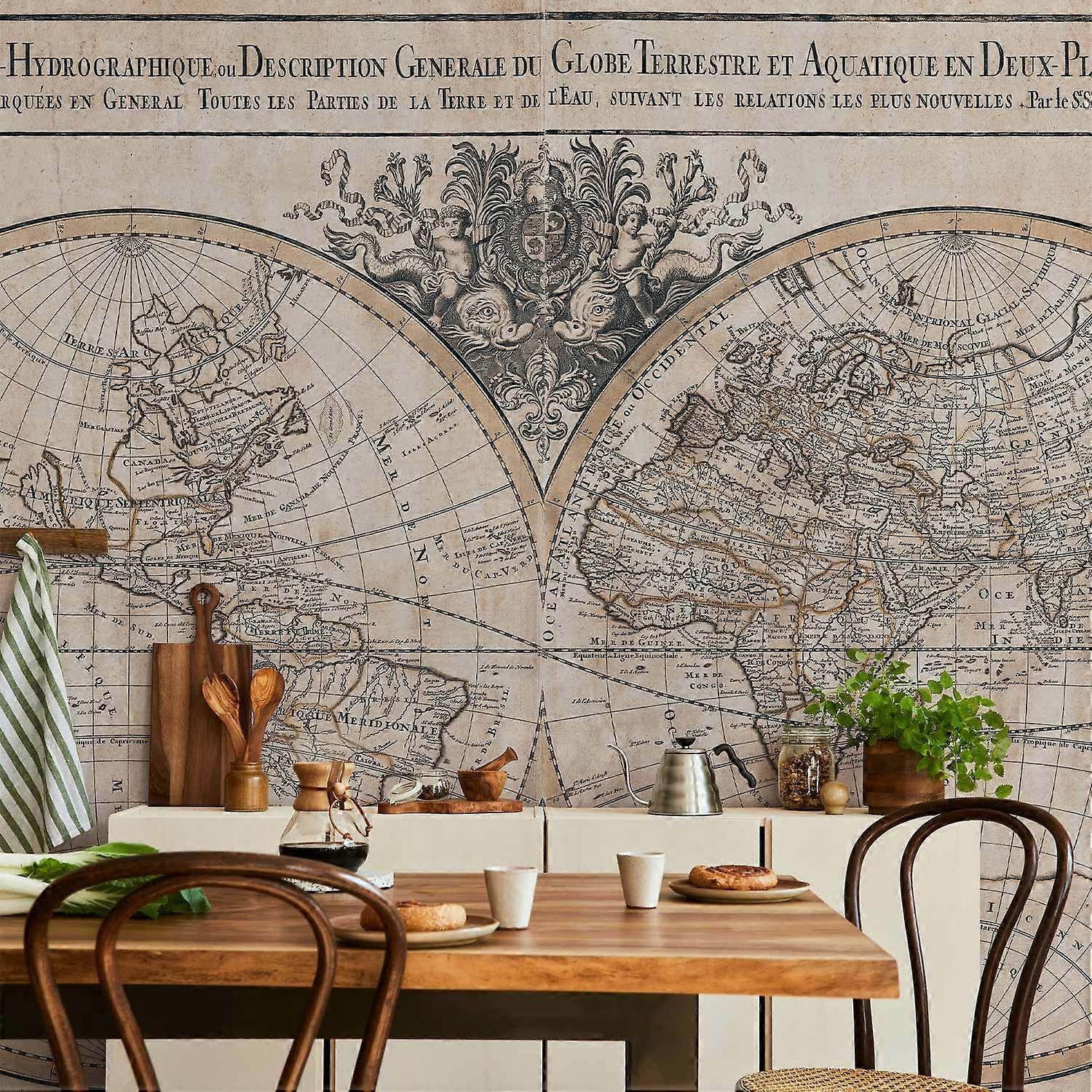 Falfestmény - Mappe-Monde Geo-Hydrographique