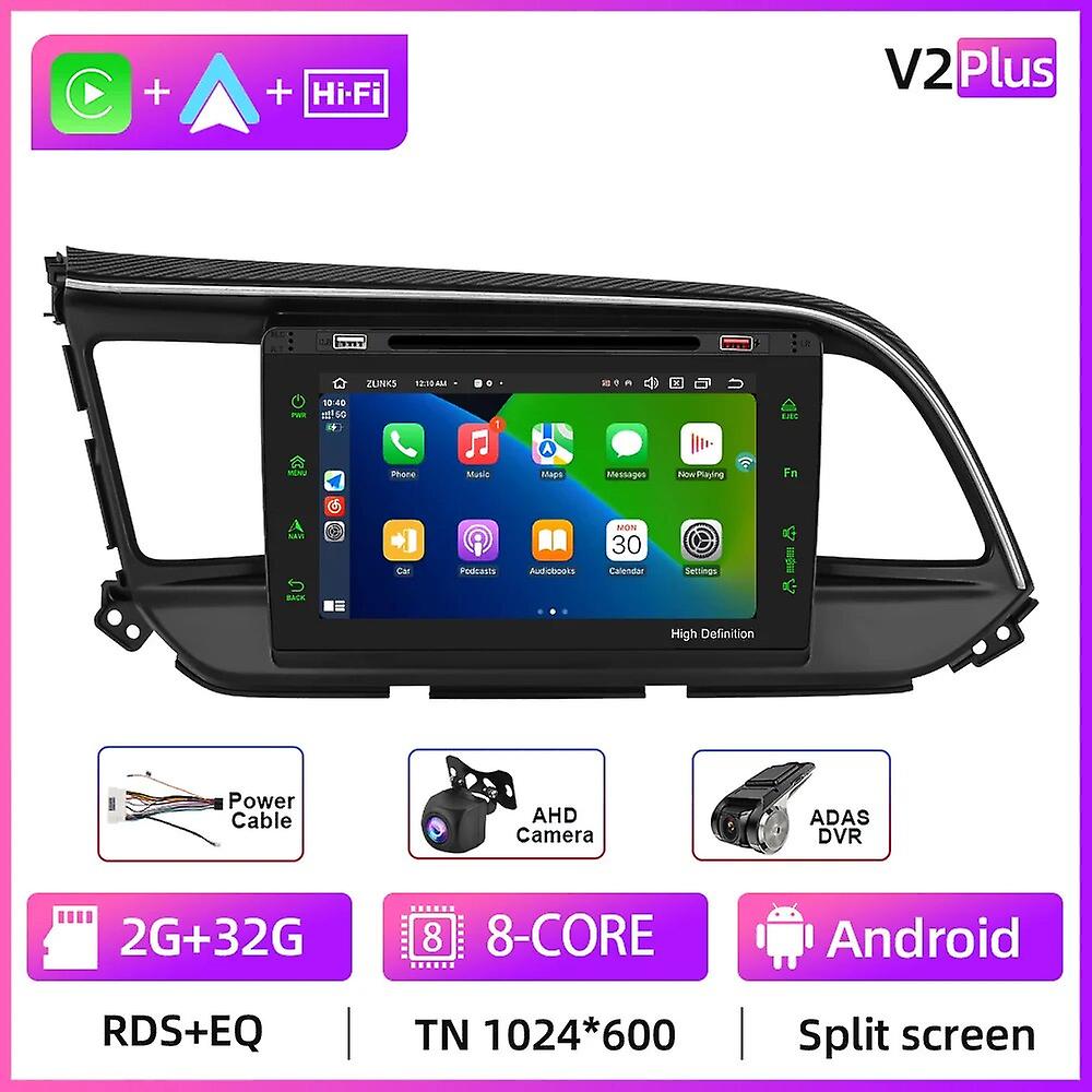 Android12 Car Radio Multimidia Video Player For Hyundai Elantra 2019-2020 Gps Navigation Carplay Auto Stereo With Dvd