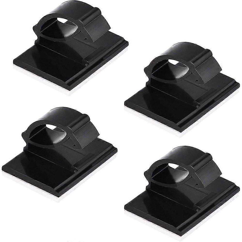 Pack of 50 self-adhesive cable clips cable ties Rectangular plastic cable clips cable ties