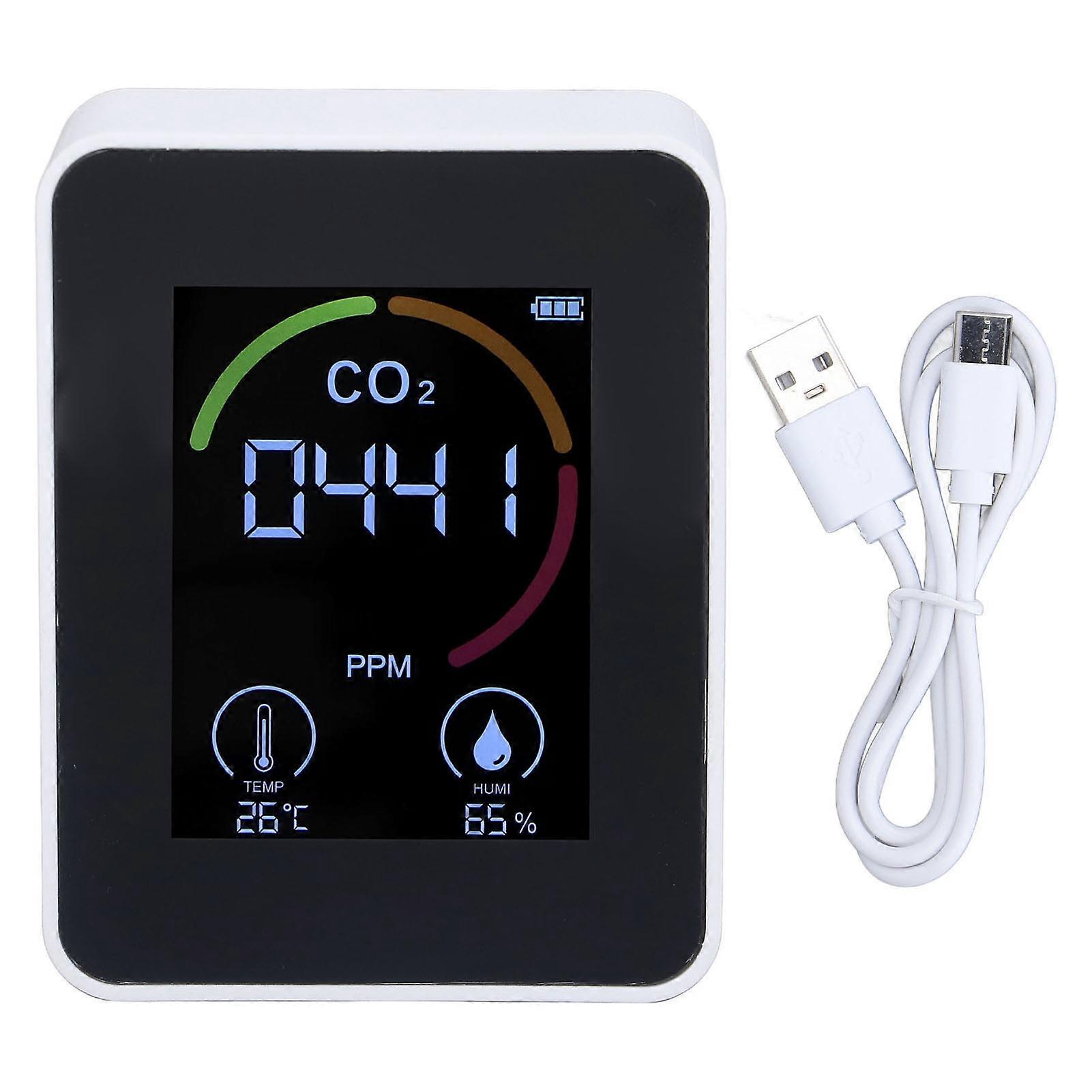 Digital Air Quality Monitor Carbon Dioxide Detector CO2 Tester Temperature Humidity Tester NO.8338