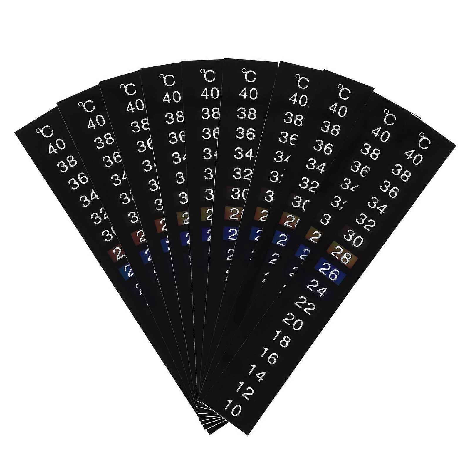 10pcs Traditional Digital Temperature Strips Home Bars For Temperature
