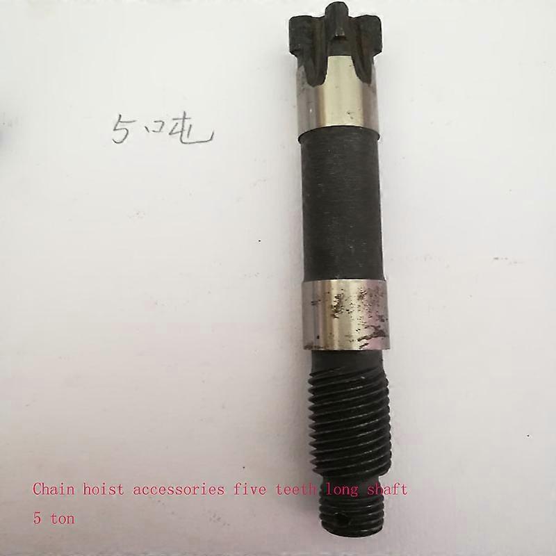 Chain Hoist Accessories Five-tooth Long Shaft Gear Shaft Reverse Chain Main Shaft Does Not Fall Down Manual Hoist Hanging Hoist