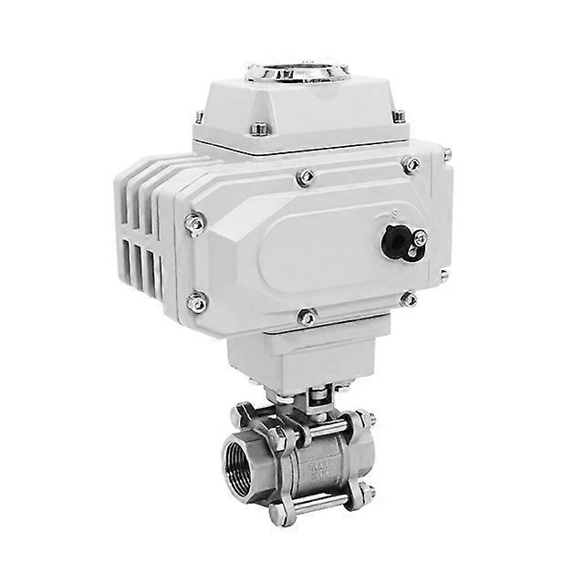 1-1/2" Motorized 2 Way Ball Valve Stainless Steel Q941/45F-16P T/L Type Female Thread Electric Ball Valve DC24V AC220V