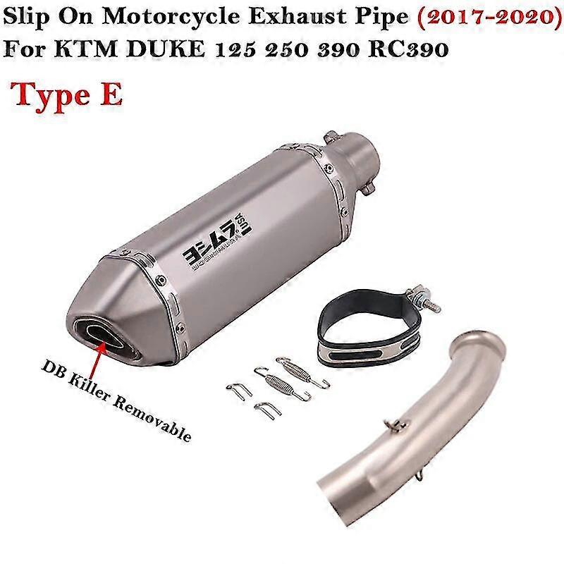unique pipeSlip On Motorcycle System Muffler Escape Modified Middle Link Pipe For KTM DUKE 125 250 390 RC390 2017-2020 DB Killer