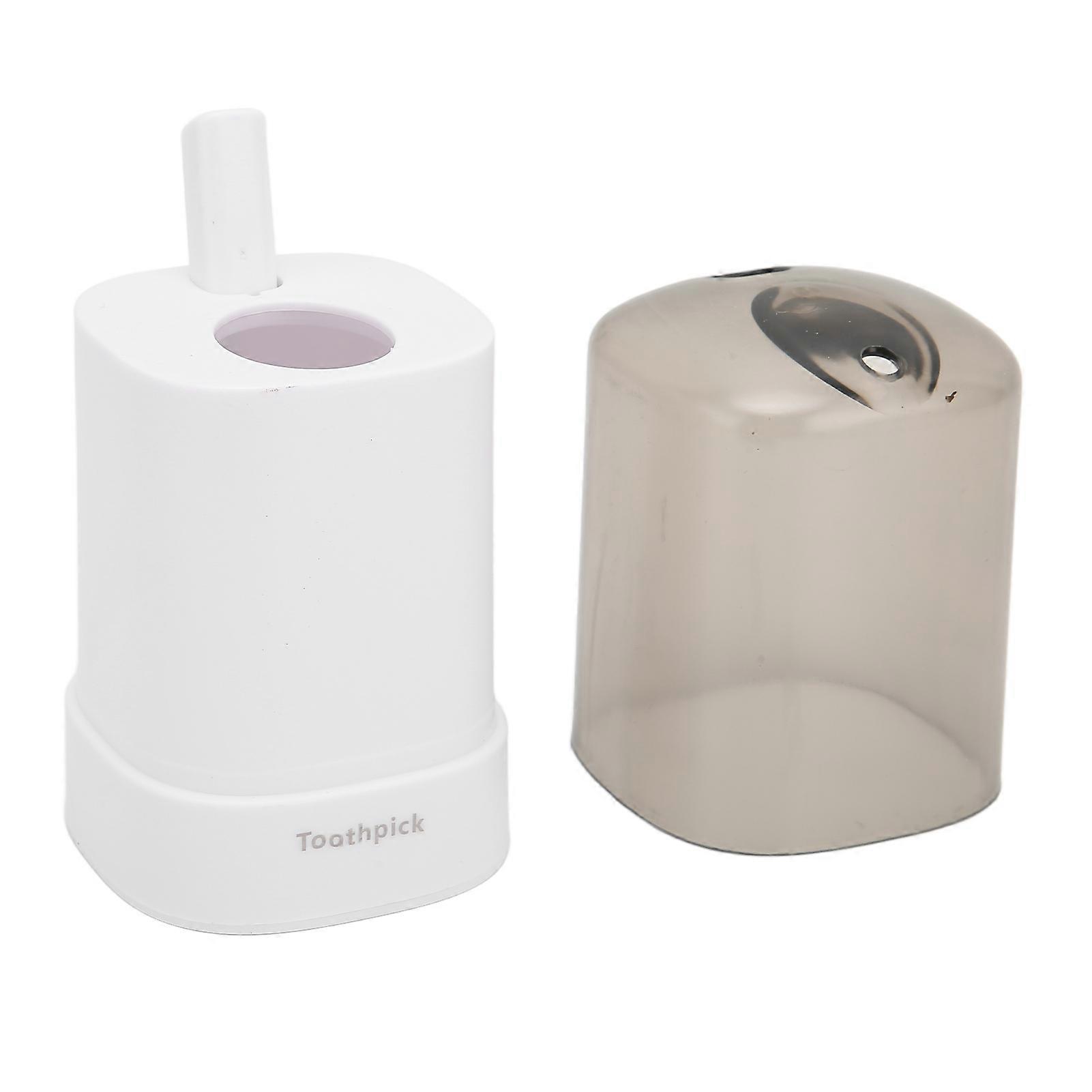 Toothpick Holder Thickening Automatic Toothpick Dispenser For Kitchen Restaurantwhite