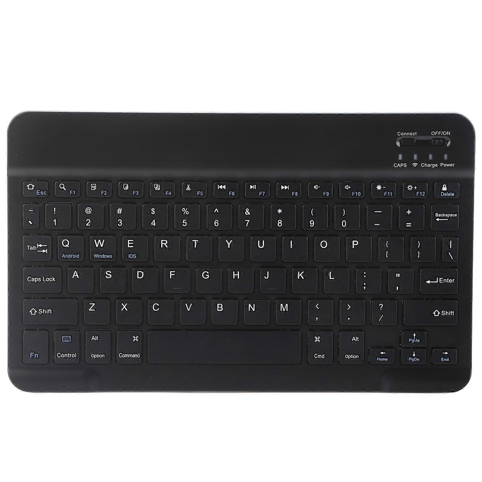 Wireless Bluetooth Keyboard 10Inch Lightweight UltraWide for Android IOS/Windows(Black )