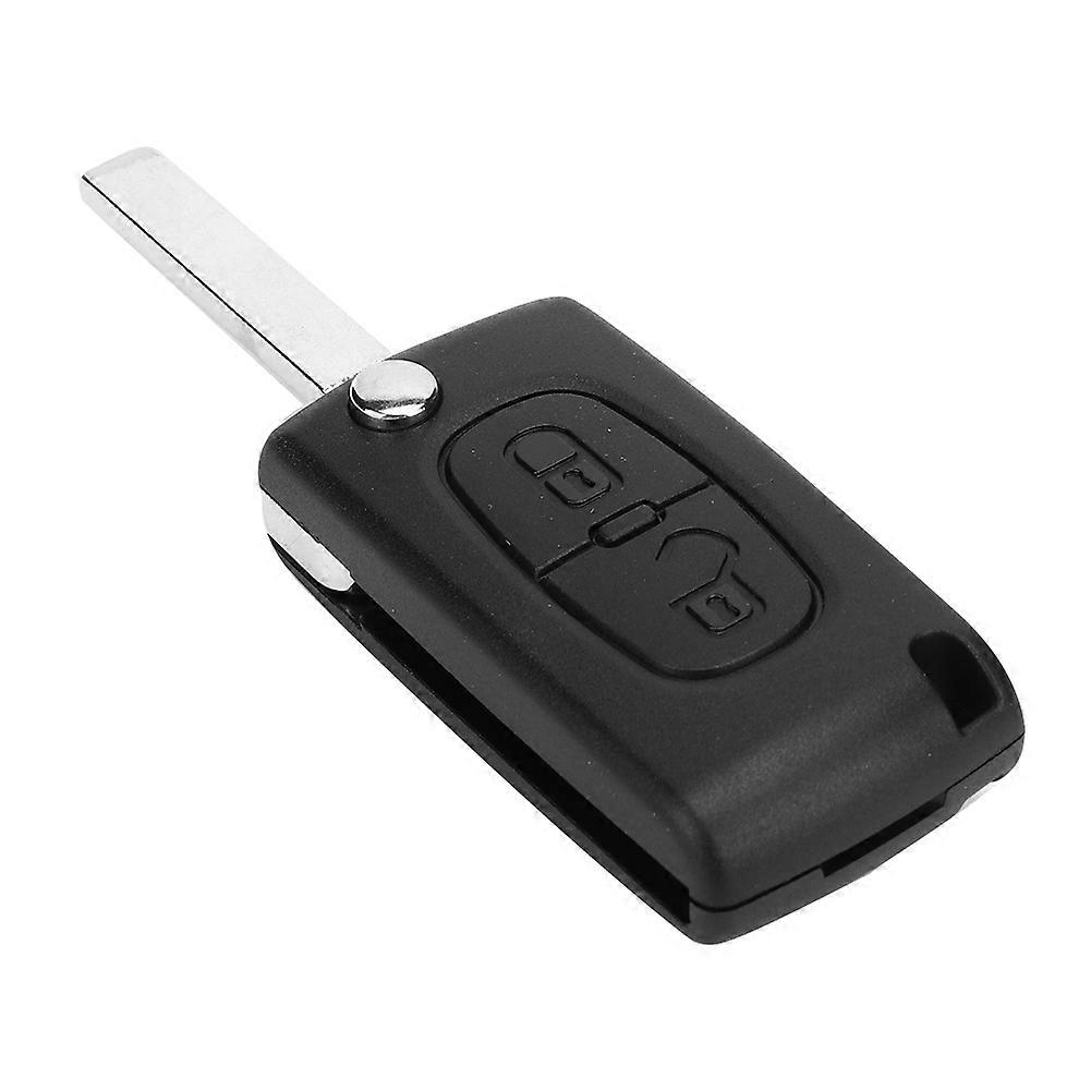 2 knapper Bilnøkkel Fob Case Nøkkel Shell Cover Replacement Fit for Citroen