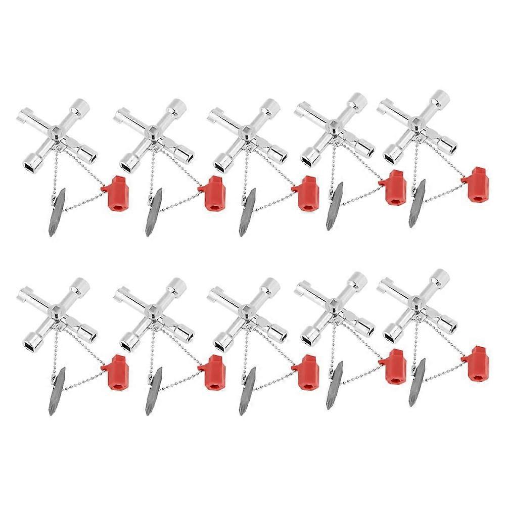 Universal Control Cabinet -Key Wrenches Zinc Alloy Construction Compact Size 10pcs