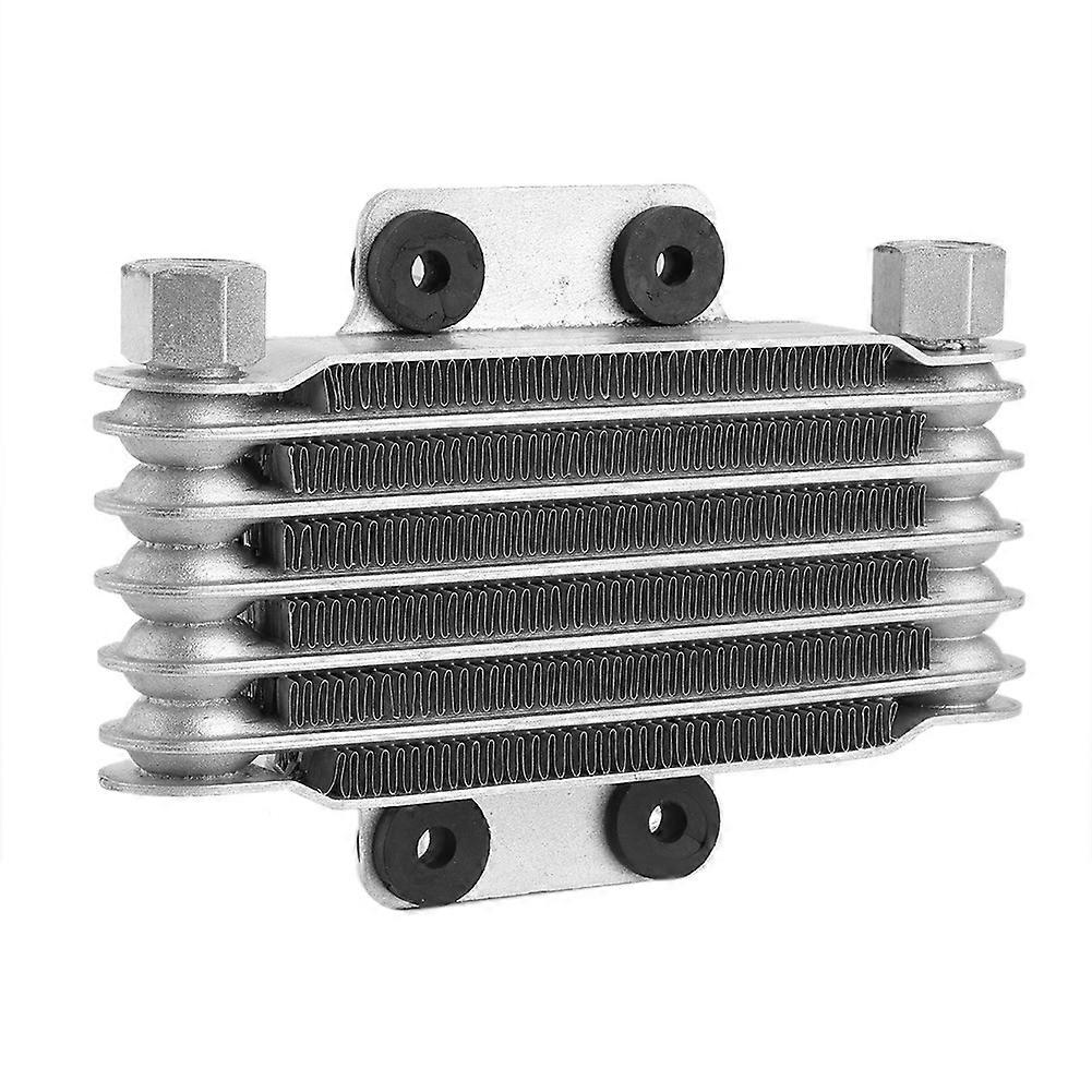 6 Row Universal Motorcycle Engine Oil Cooler Cooling Radiator Replacement 125-250CC