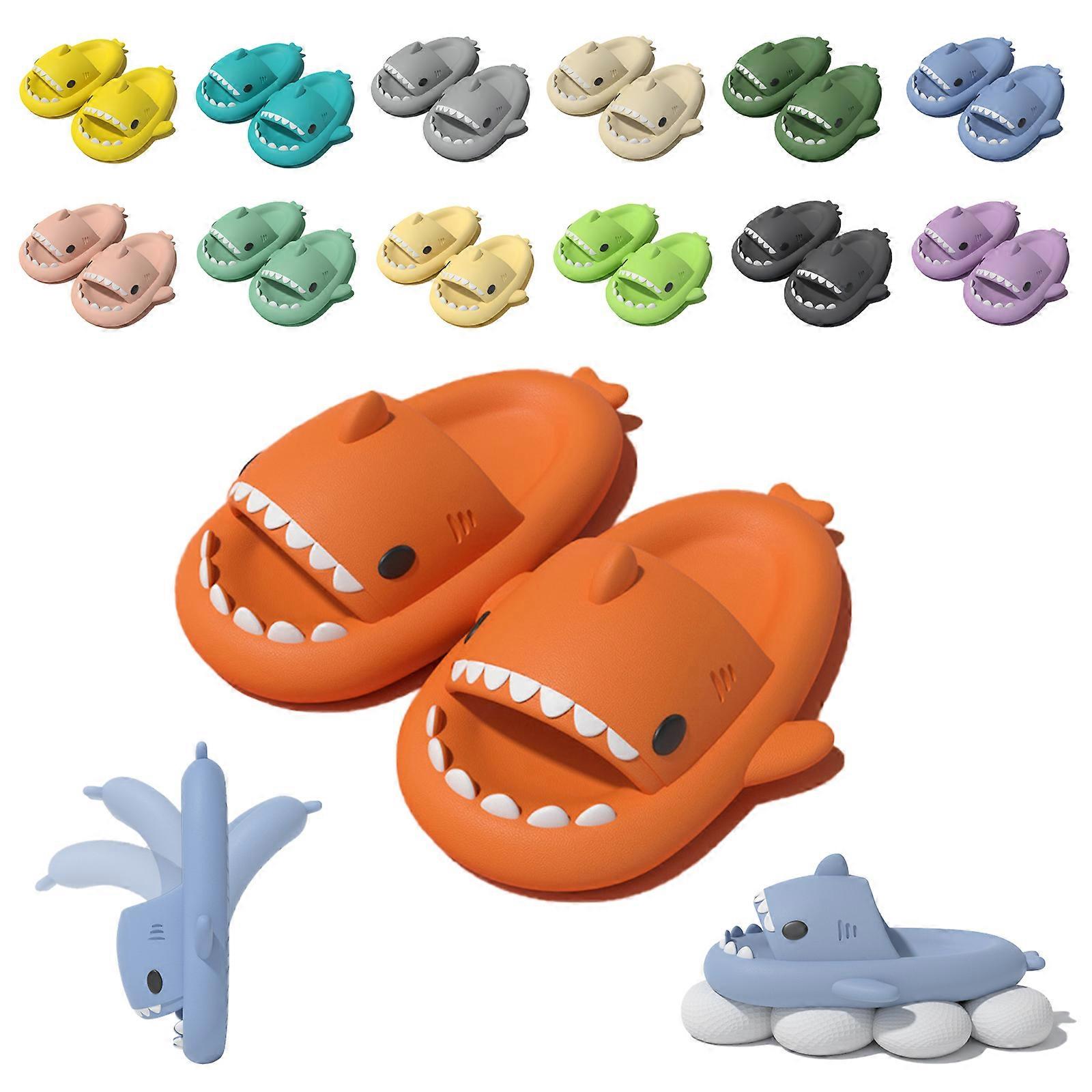 קידום זוג כריש נעלי בית לגברים זוגות ילדים ילדים כפכפים אווה פלטפורמה חיצונית אנימציה נעלי נשים נגד החלקה 50% הצעה