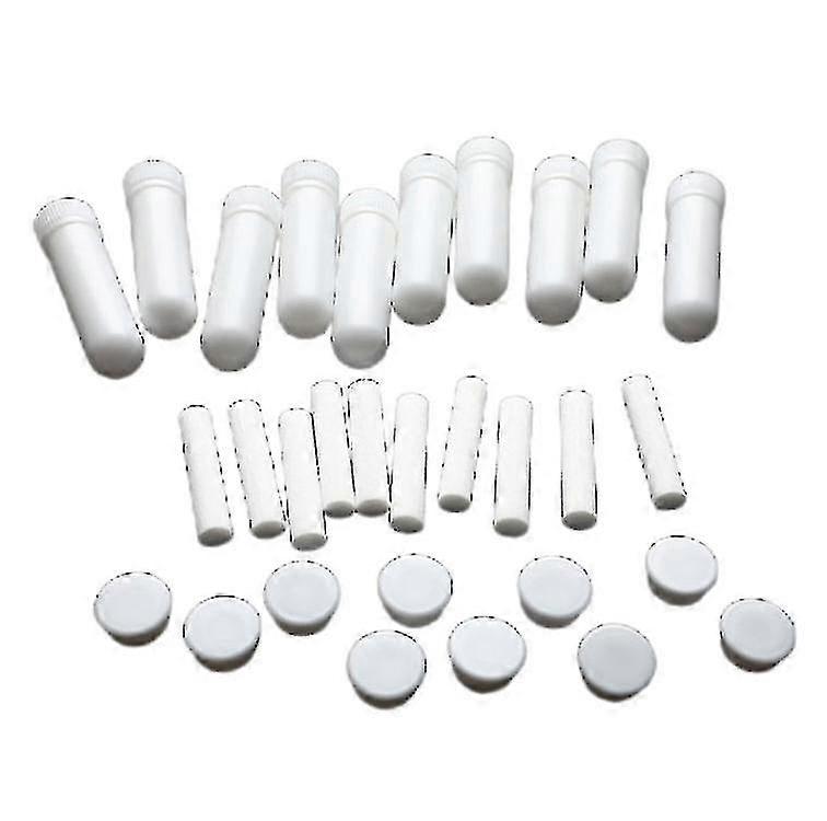 10pcs Inhaler Stick Essential Oil Aromatherapy White Nasal Inhaler Tubes Empty Hfmqv