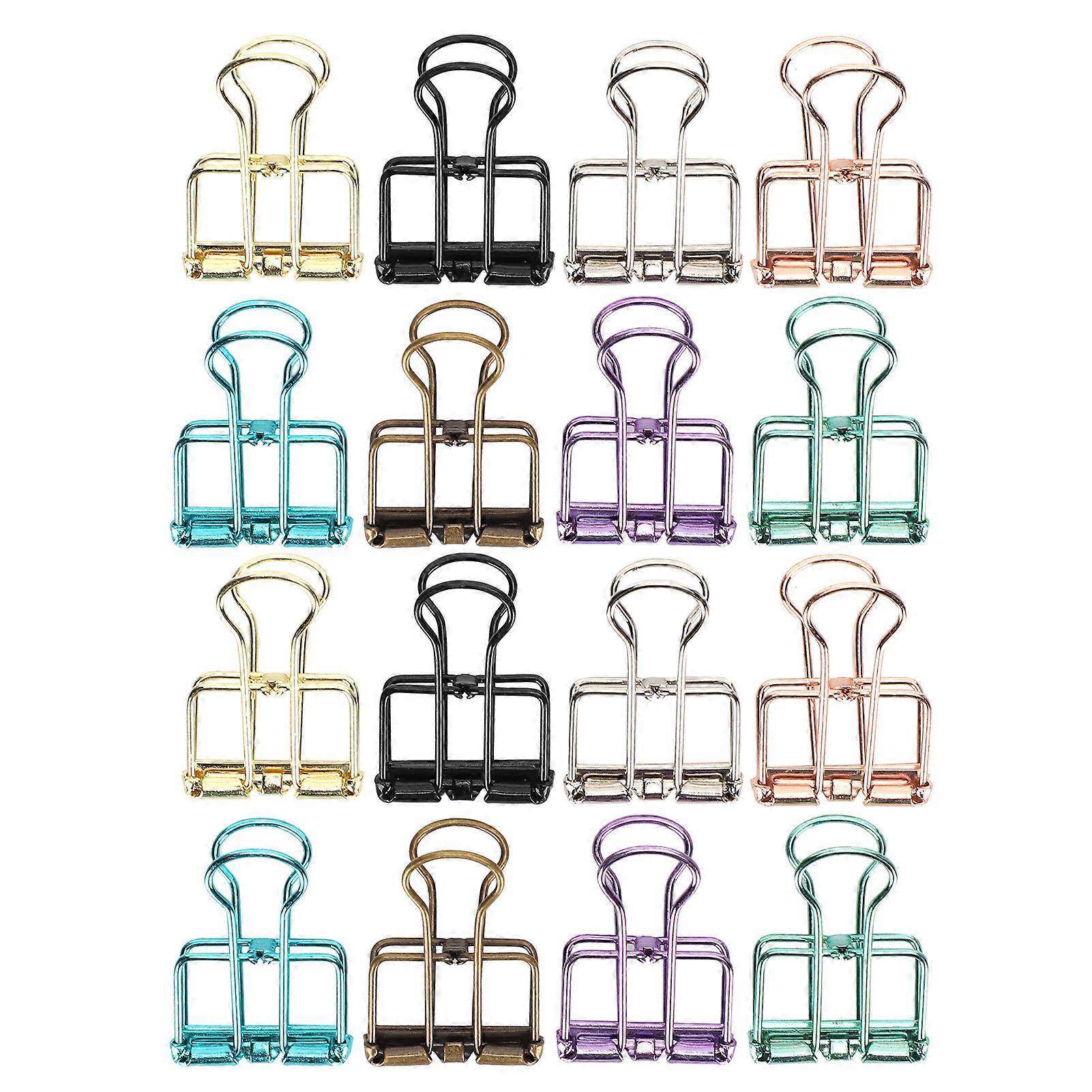 Pince à queue d'aronde creuse multicolore à longue queue, trombone décoratif pour bureau (S)