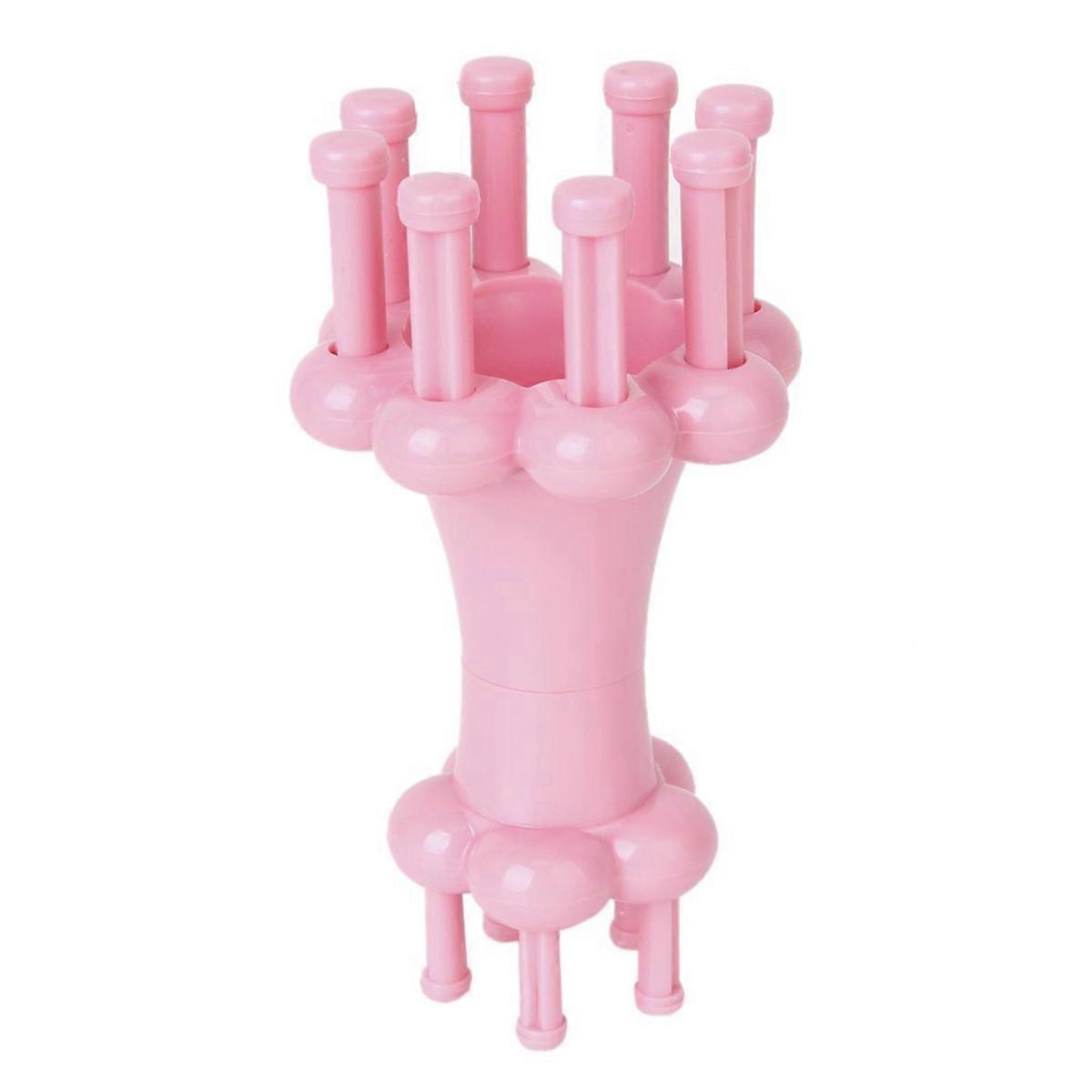 Practical Plastic Round Shaped DIY Knitting Spool Loom in Two Sizes (Pink Random Color for Accessories)