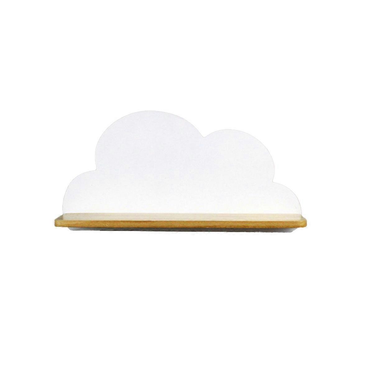 Wall Shelf Cloud Mount Rack Storage Wood Decor Mounted Folding Shape Wooden Shelving